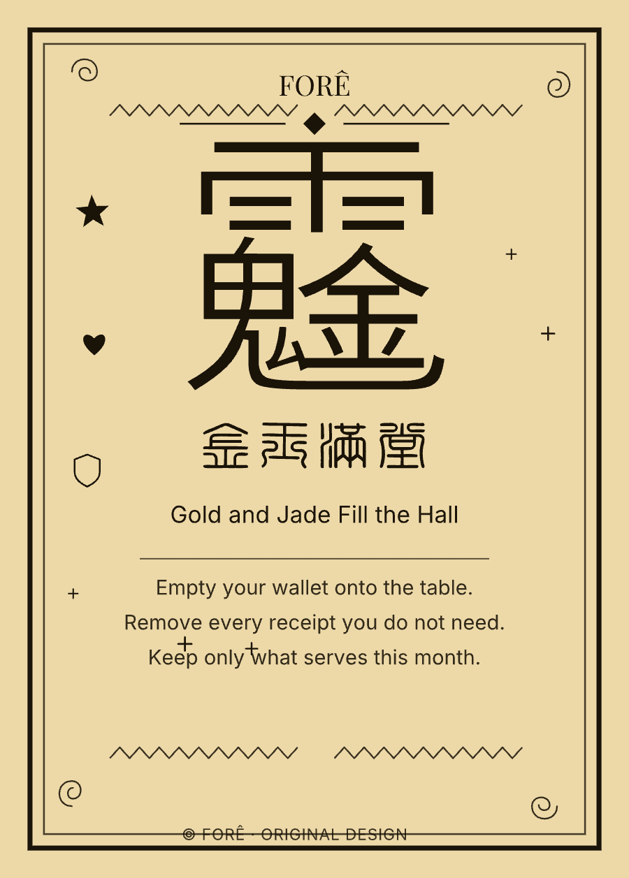 FY03 — 金玉满堂 · Gold and Jade Fill the Hall
